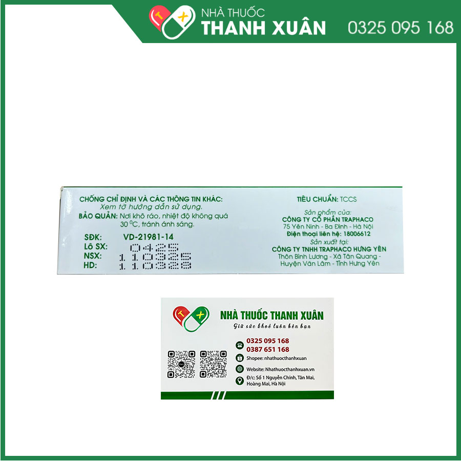 Vitamin B2 2mg Traphaco giúp phòng ngừa thiếu hụt và bổ sung vitamin B2